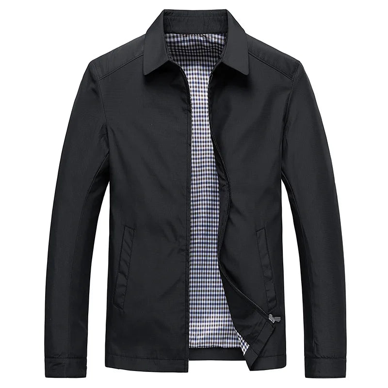 Blouson zippé décontracté homme