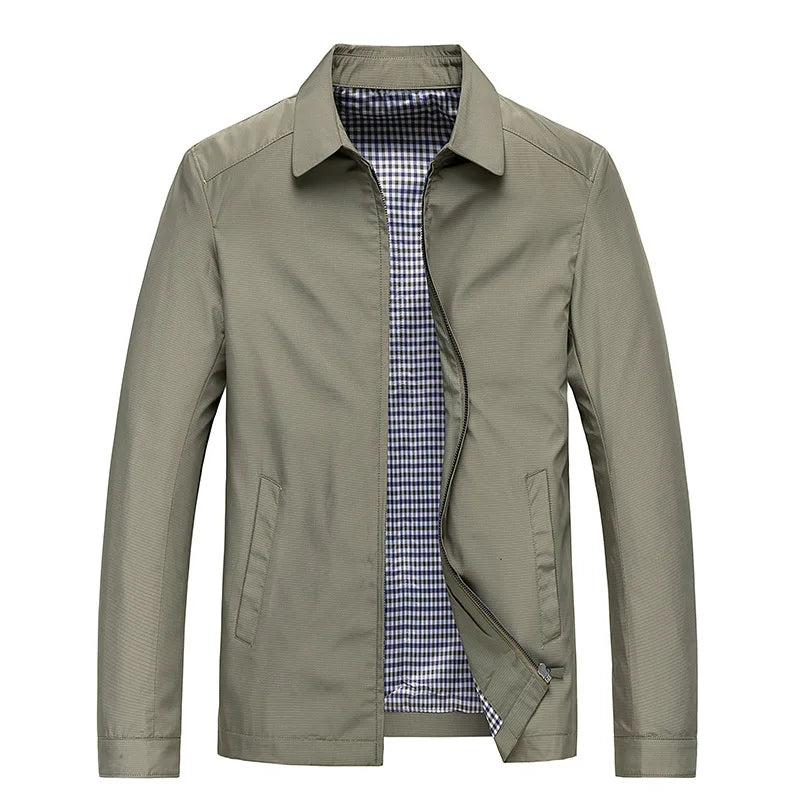 Blouson zippé décontracté homme