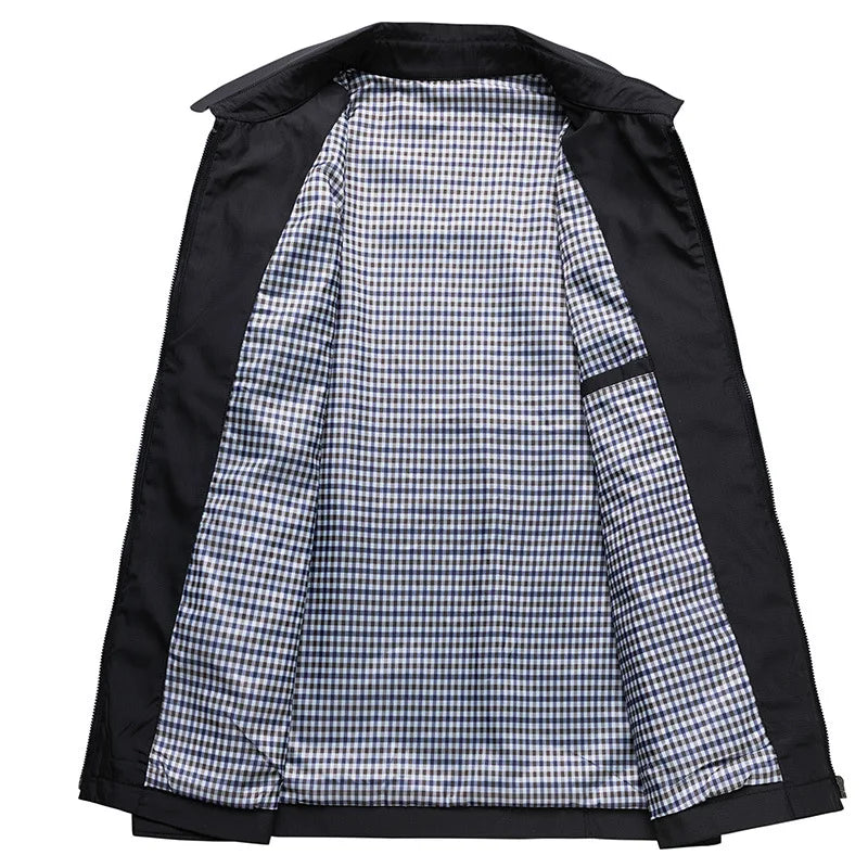 Blouson zippé décontracté homme