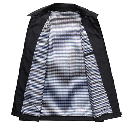 Blouson zippé décontracté homme
