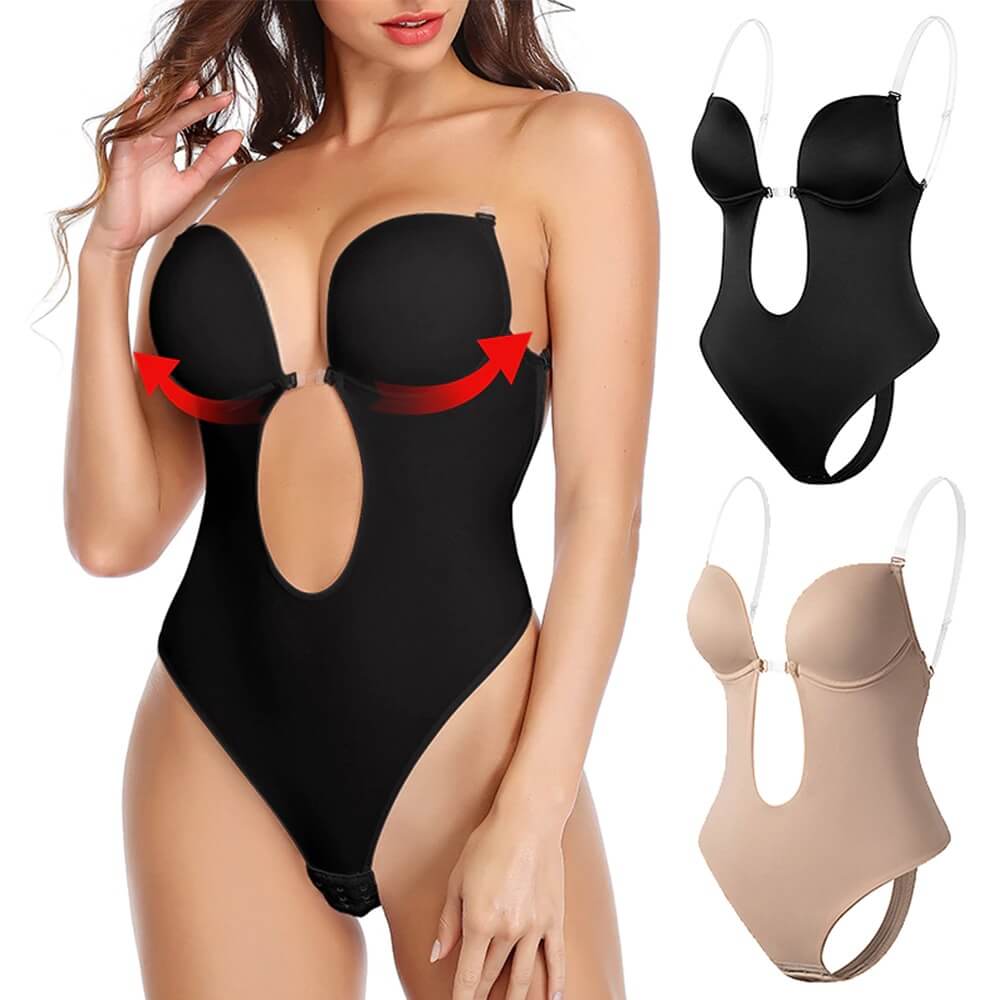 Body dos nu à décolleté plongeant pour femme