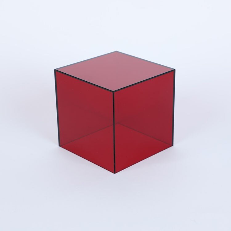 Boîte de présentation et de rangement en acrylique colorée