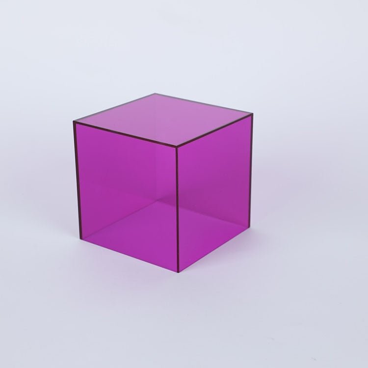 Boîte de présentation et de rangement en acrylique colorée