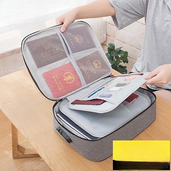 Boîte de rangement pour documents étanche et verrouillable