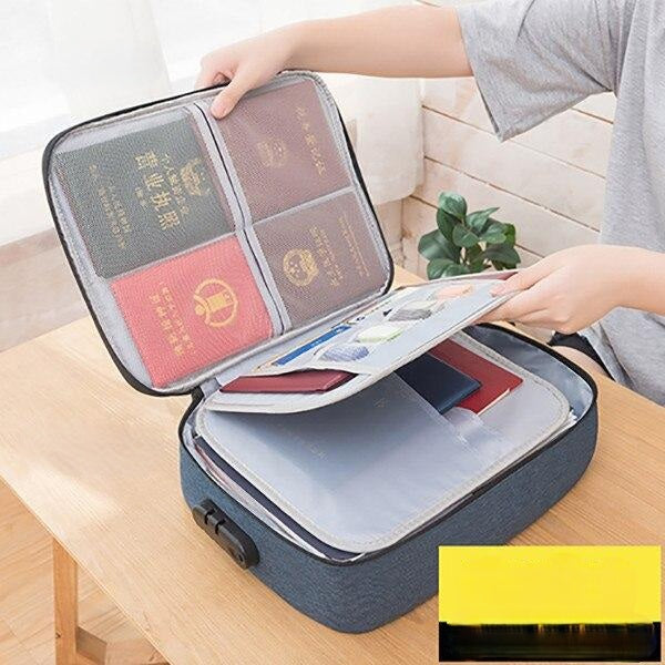 Boîte de rangement pour documents étanche et verrouillable