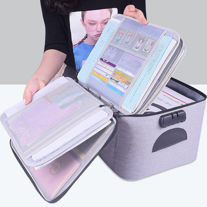 Boîte de rangement pour documents étanche et verrouillable