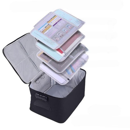 Boîte de rangement pour documents étanche et verrouillable