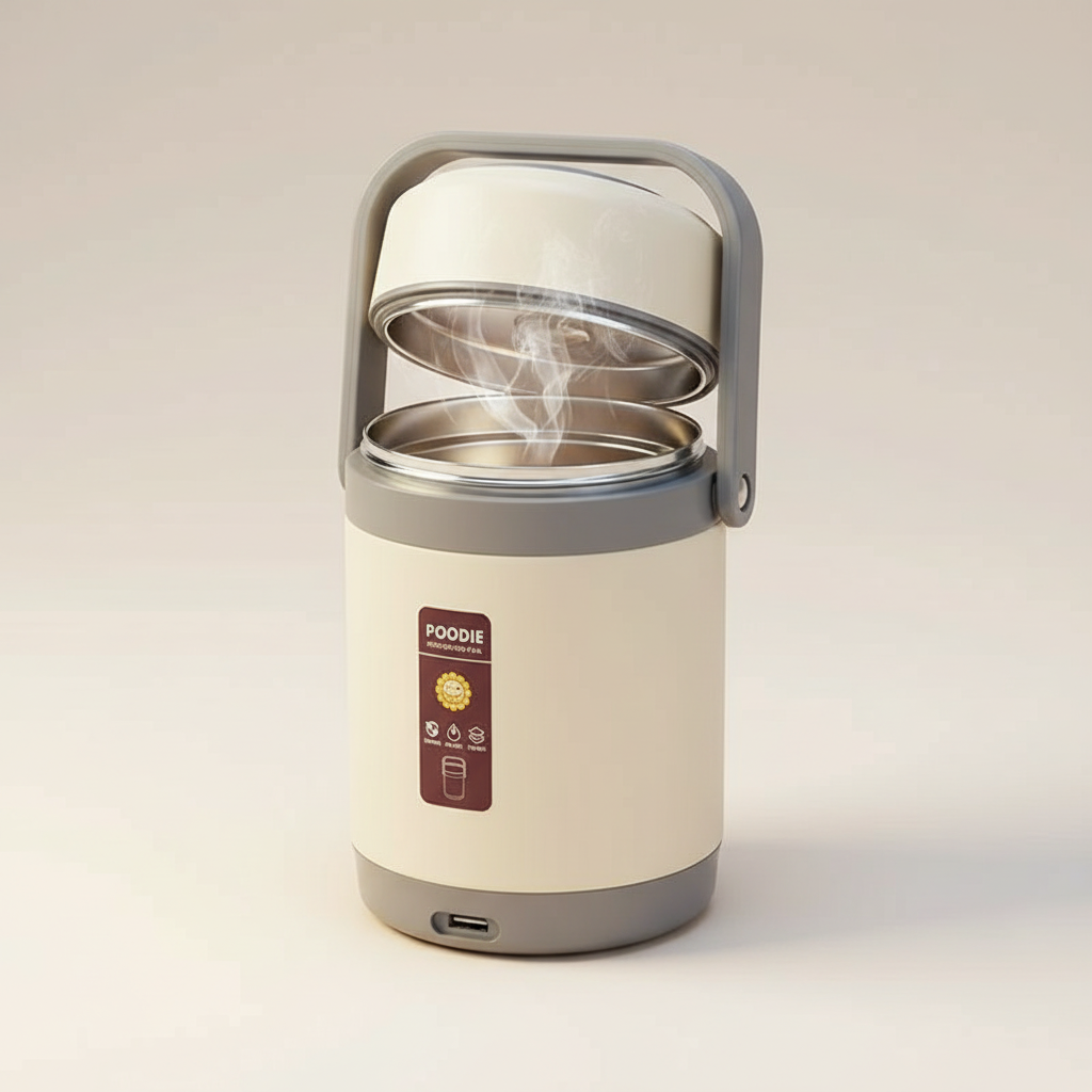 Boîte-repas chauffante USB | acier inoxydable 304, chauffe-repas portable