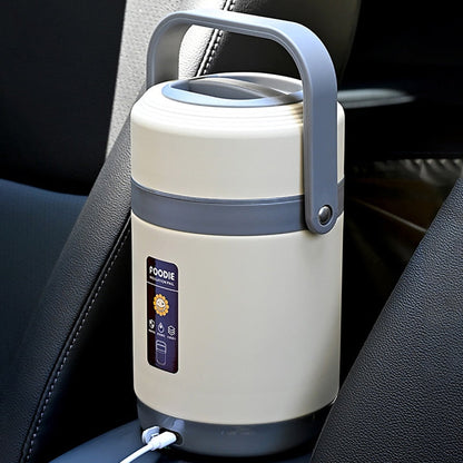 Boîte-repas chauffante USB | acier inoxydable 304, chauffe-repas portable