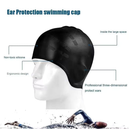 Bonnet de bain en silicone - protection des oreilles