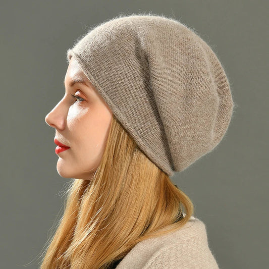 Bonnet en cachemire et laine