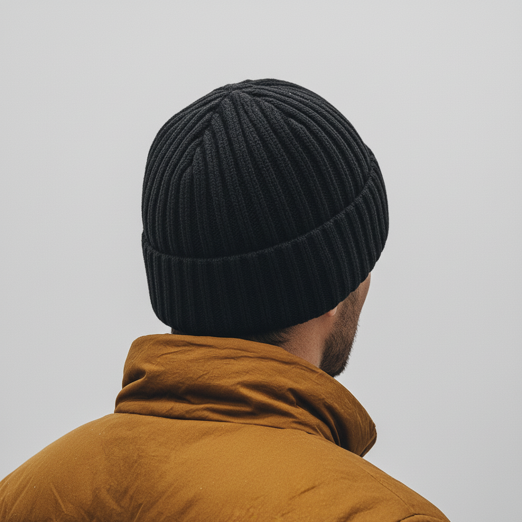 Bonnet en maille avec doublure en polaire