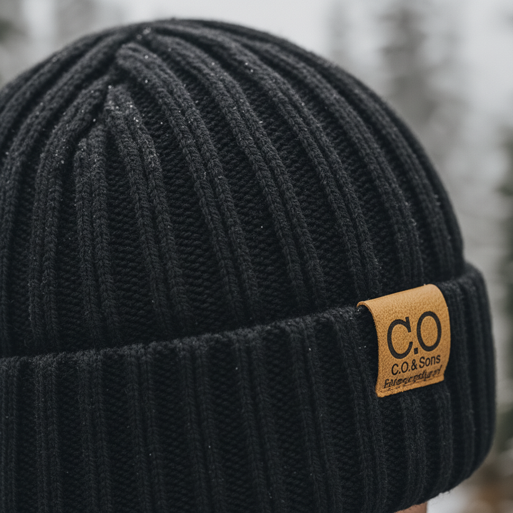 Bonnet en maille avec doublure en polaire