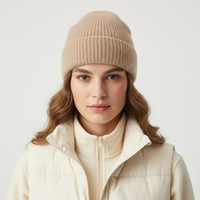 Bonnet en maille mélangée
