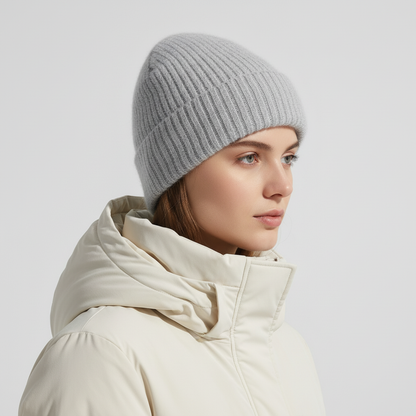 Bonnet en maille mélangée