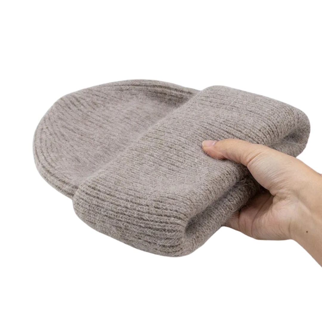 Bonnet en maille mélangée