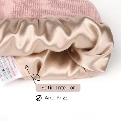 Bonnet en satin anti-frisottis