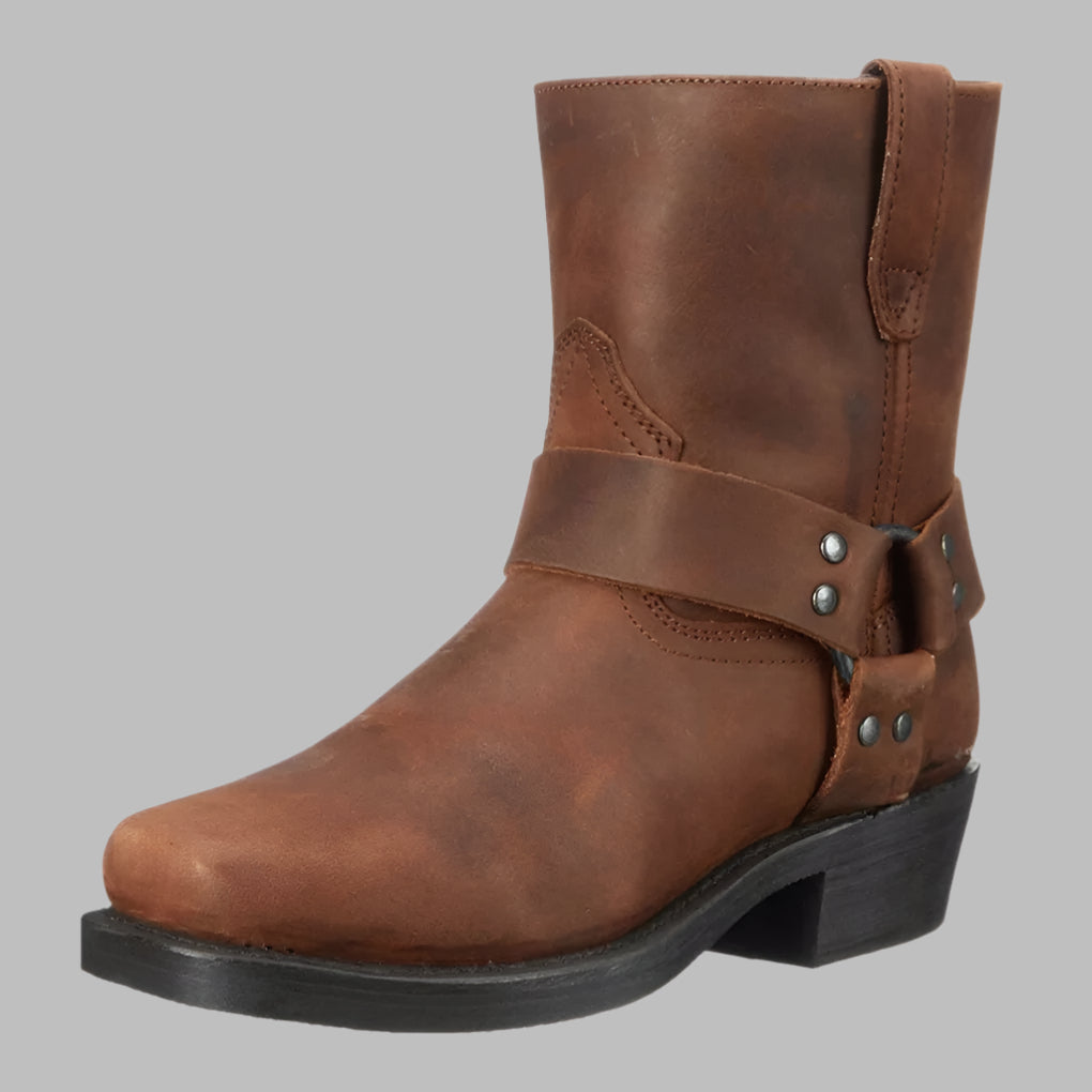 Bottes à harnais en cuir résistantes
