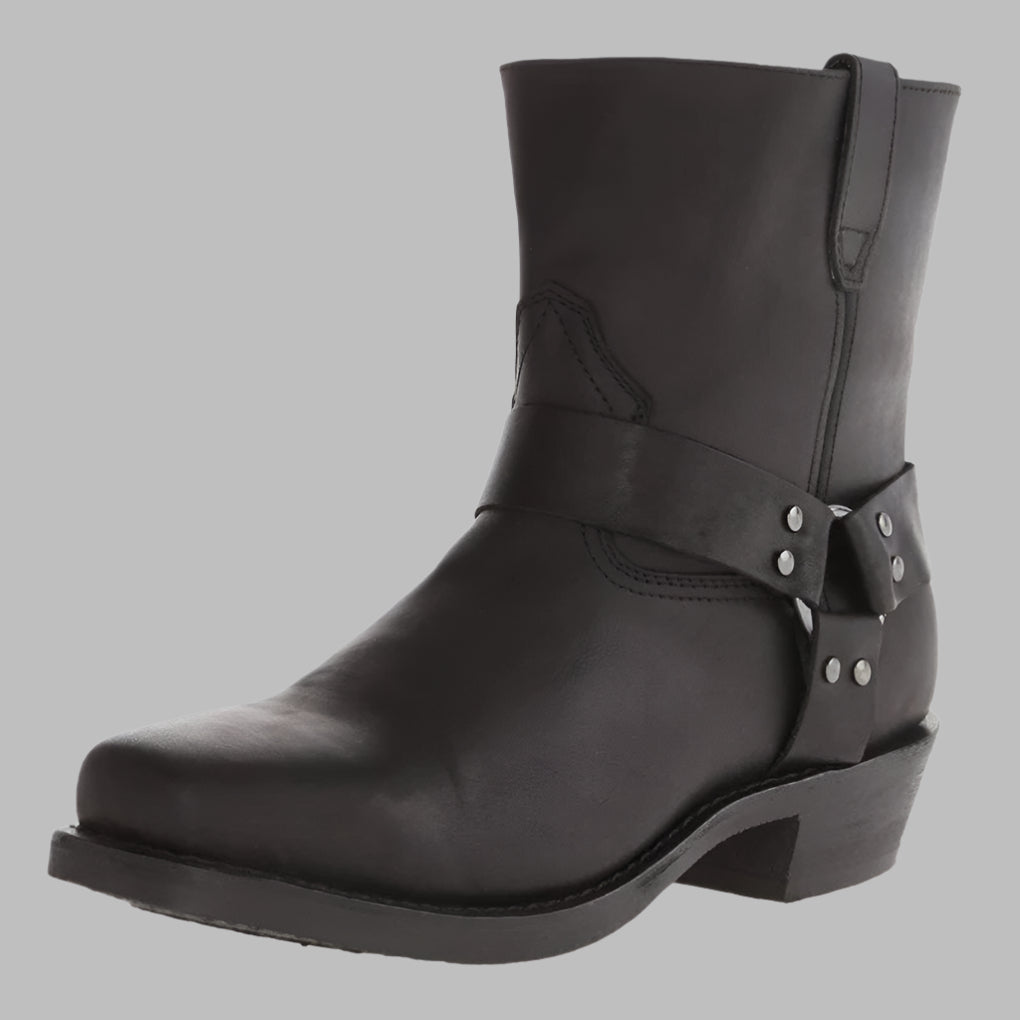 Bottes à harnais en cuir résistantes