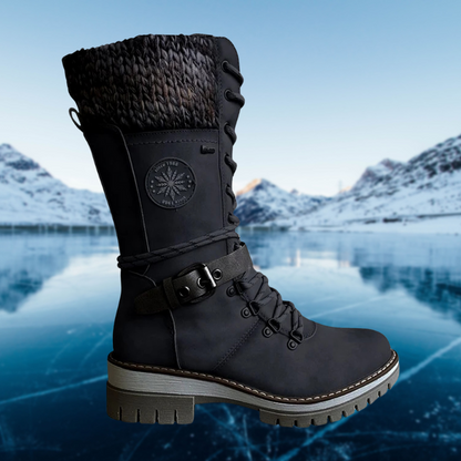 Bottes à lacets jusqu’au genou femme