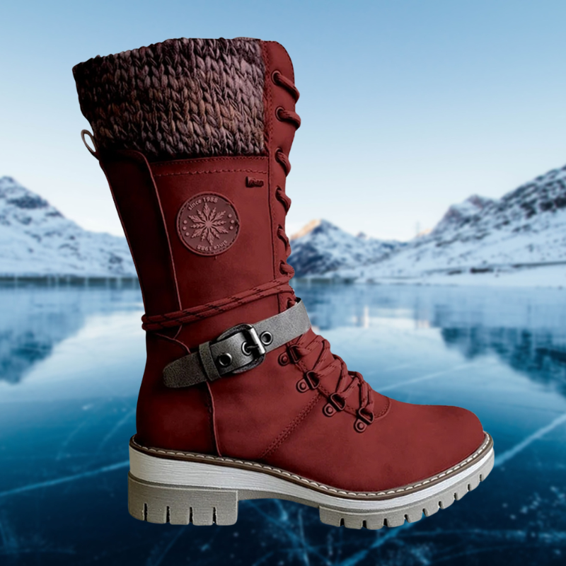 Bottes à lacets jusqu’au genou femme