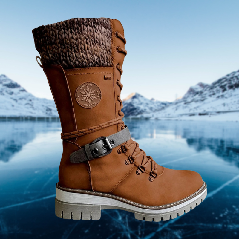 Bottes à lacets jusqu’au genou femme