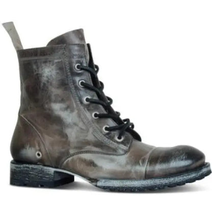 Bottes à lacets pour homme, style vintage robuste
