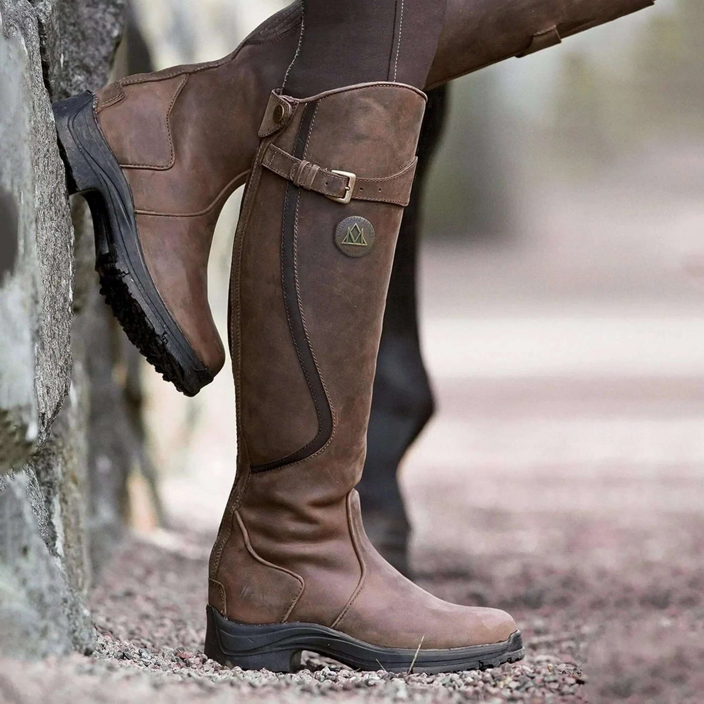 Bottes d’équitation d’hiver imperméables pour femme