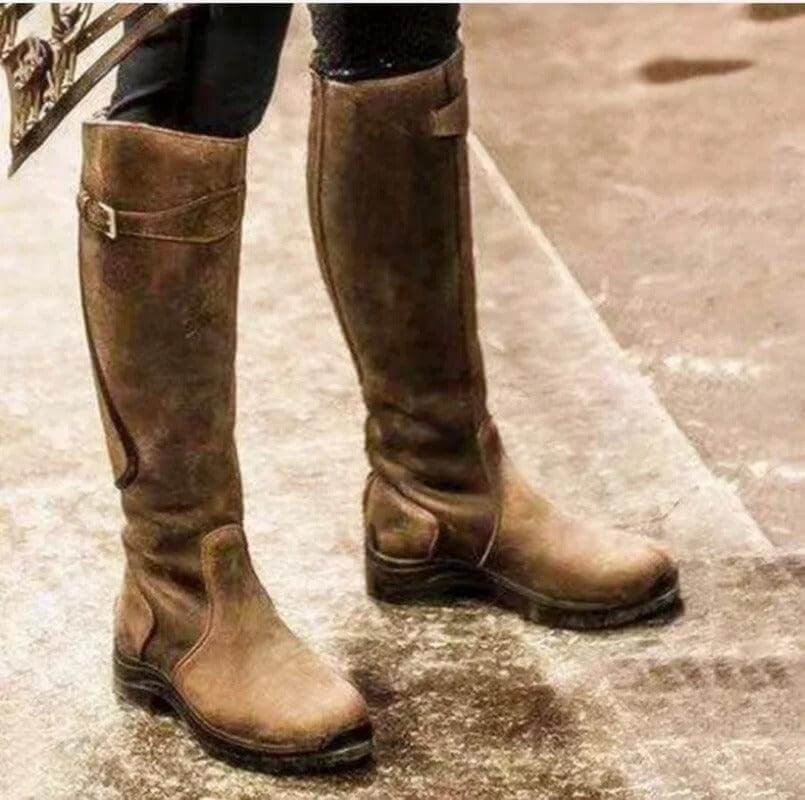 Bottes d’équitation d’hiver imperméables pour femme