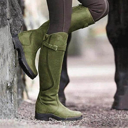 Bottes d’équitation d’hiver imperméables pour femme