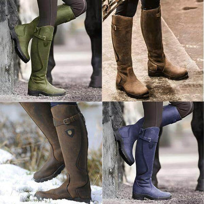 Bottes d’équitation d’hiver imperméables pour femme