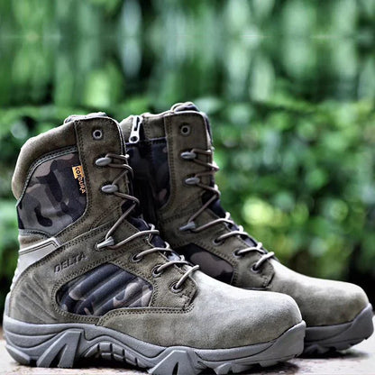 Bottes de combat tactiques résistantes pour homme pour les aventures en plein air