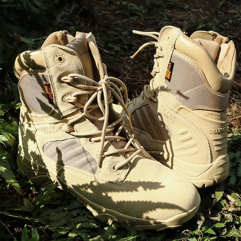Bottes de combat tactiques résistantes pour homme pour les aventures en plein air