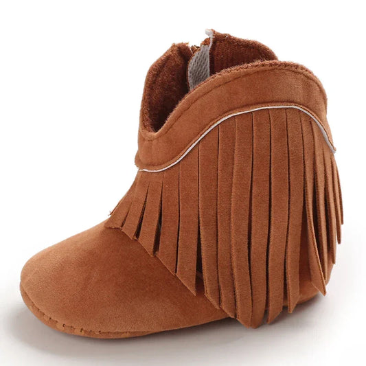 Bottes de cowboy à franges pour fille – chaussures western pour tout-petits
