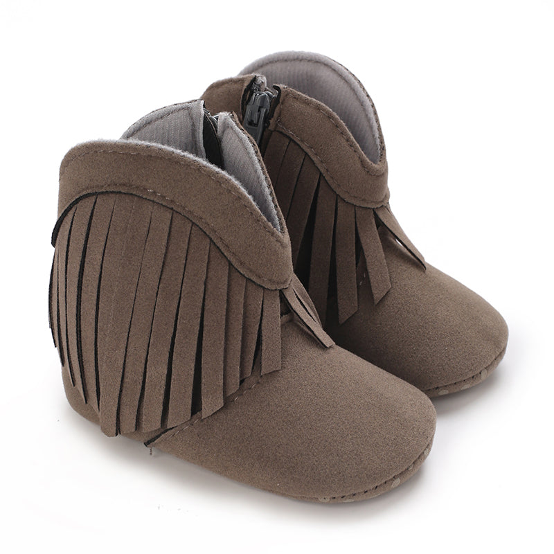 Bottes de cowboy à franges pour fille – chaussures western pour tout-petits