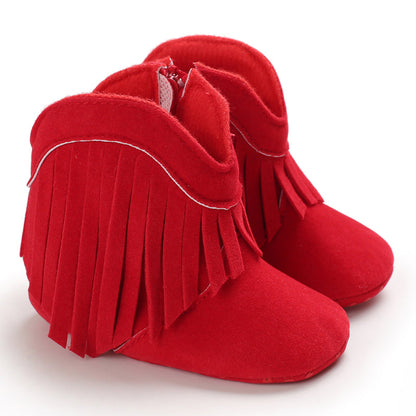 Bottes de cowboy à franges pour fille – chaussures western pour tout-petits