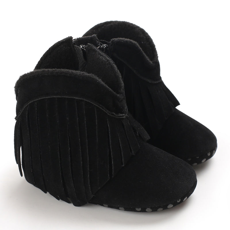 Bottes de cowboy à franges pour fille – chaussures western pour tout-petits