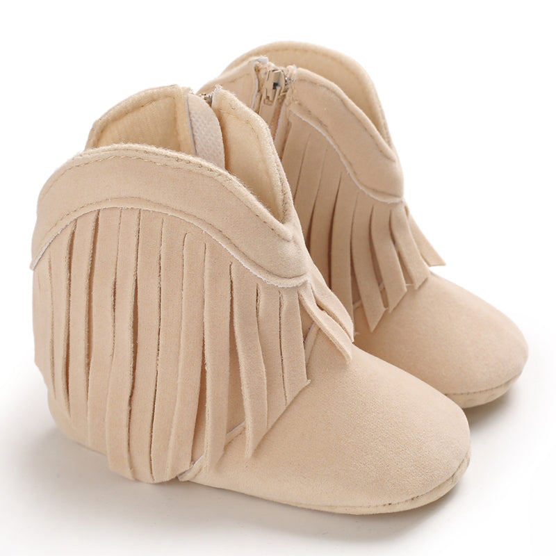 Bottes de cowboy à franges pour fille – chaussures western pour tout-petits