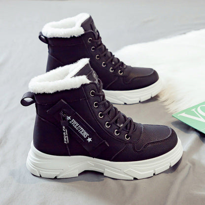 Bottes de neige thermiques à fermeture éclair pour femme