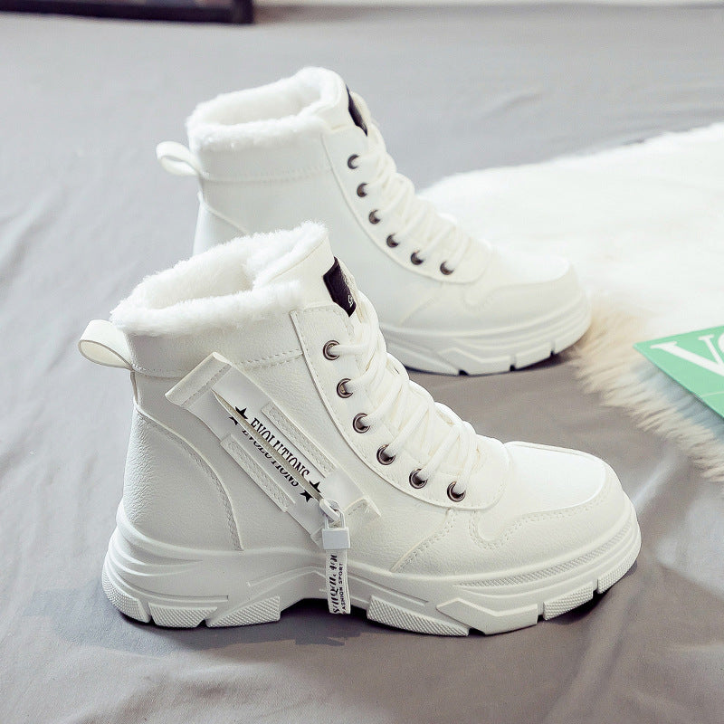 Bottes de neige thermiques à fermeture éclair pour femme