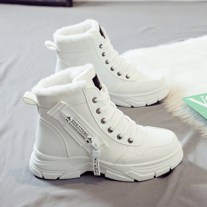 Bottes de neige thermiques à fermeture éclair pour femme