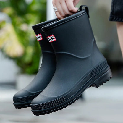 Bottes de pluie imperméables, coupe mi-haute tendance