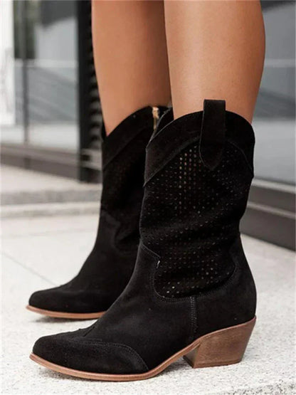 Bottes perforées - style western