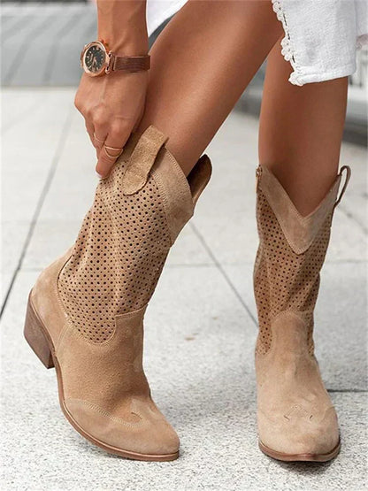 Bottes perforées - style western