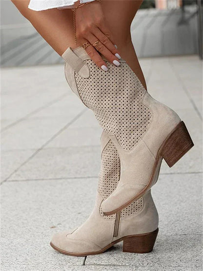 Bottes perforées - style western