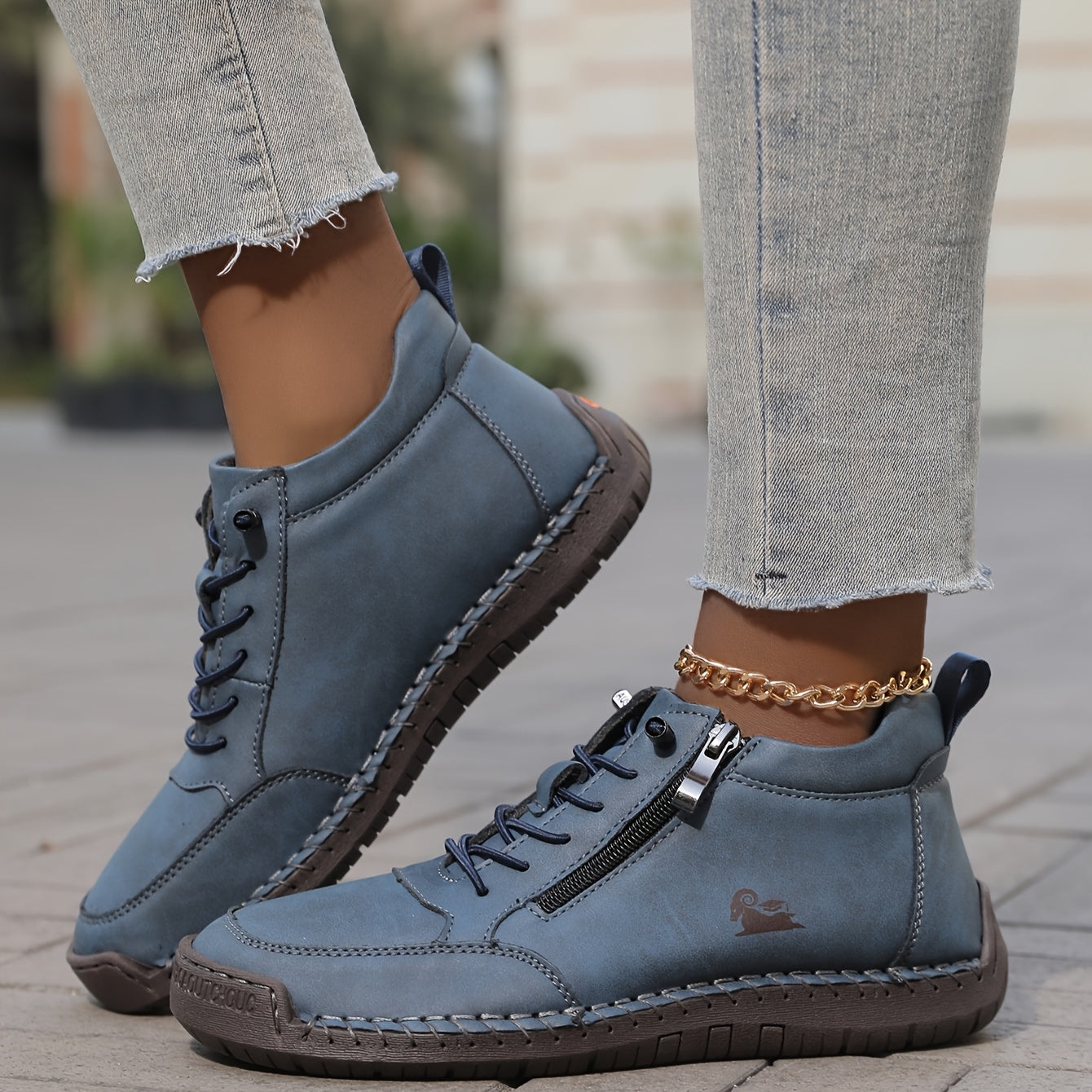 Bottines à lacets femme