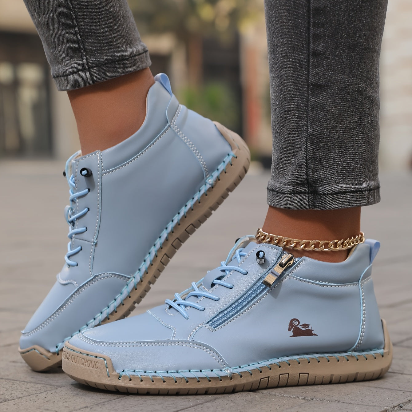 Bottines à lacets femme
