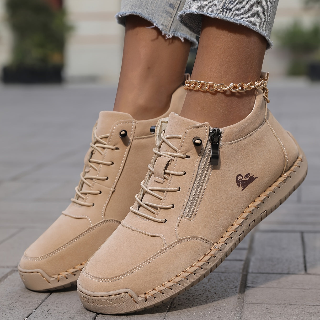 Bottines à lacets femme