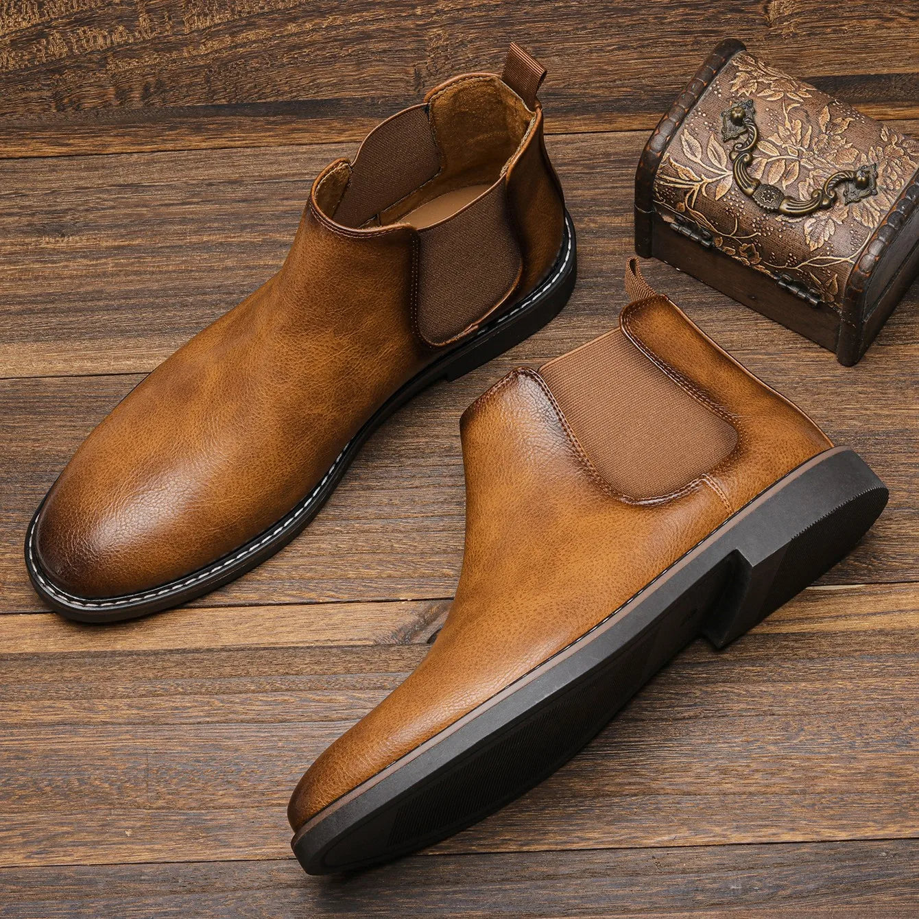 Bottines Chelsea à enfiler pour homme