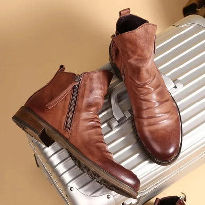 Bottines Chelsea en cuir